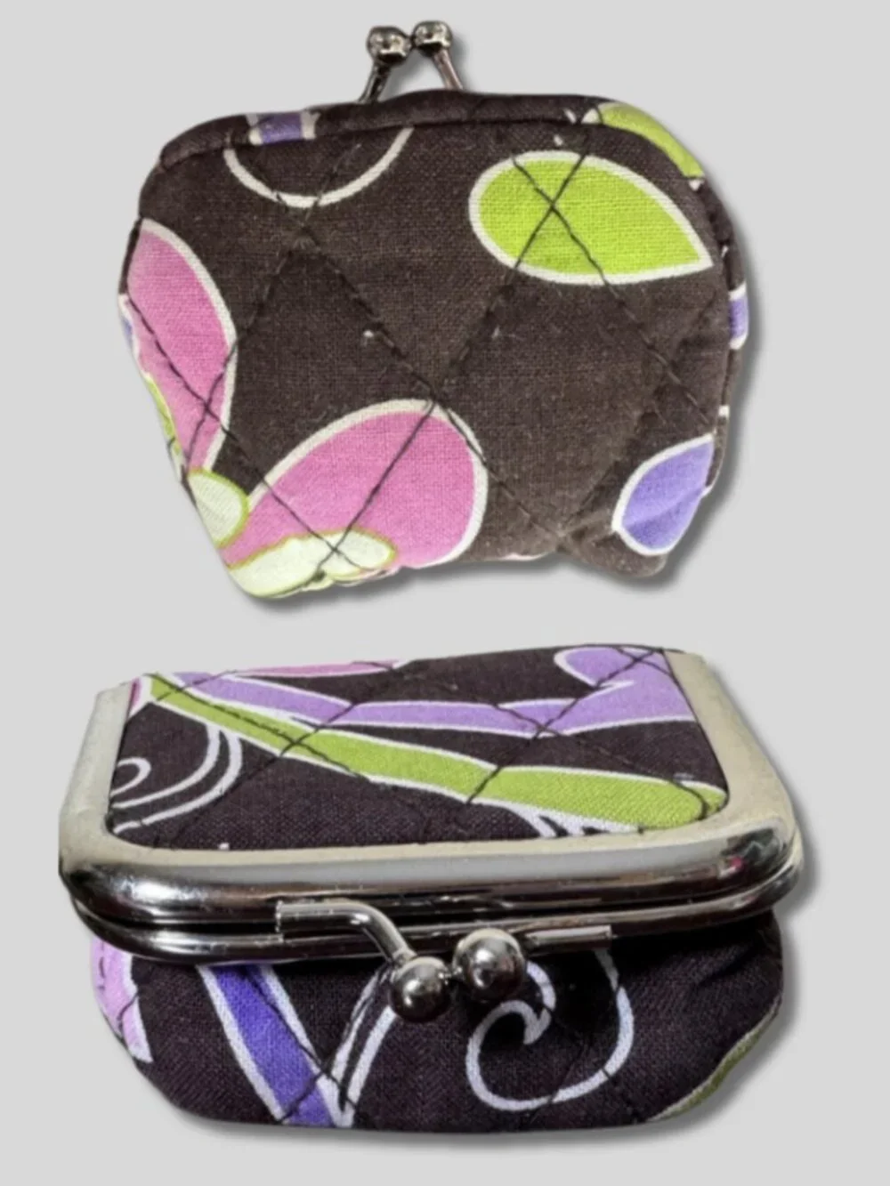Vera Bradley Purple Punch Contacts Case Retired Y2K 2009 Accessory